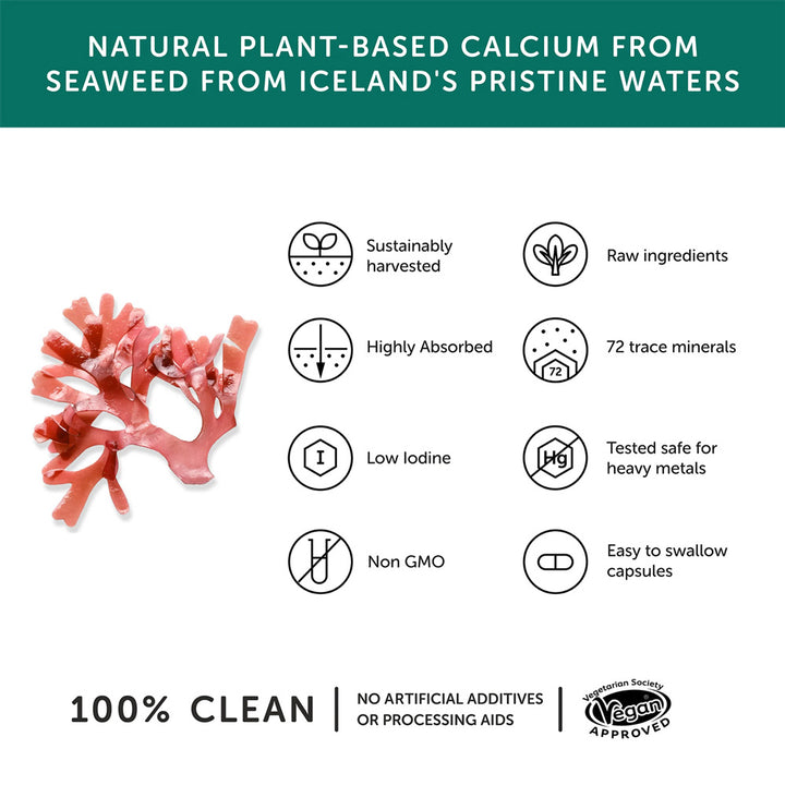 Together Health Calcium from Pure Calcified Seaweed 60 Vege Capsules