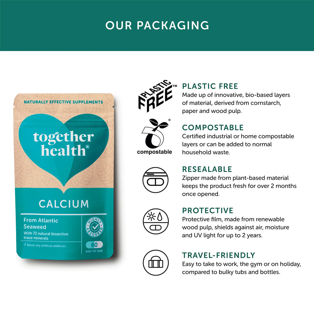 Together Health Calcium from Pure Calcified Seaweed 60 Vege Capsules