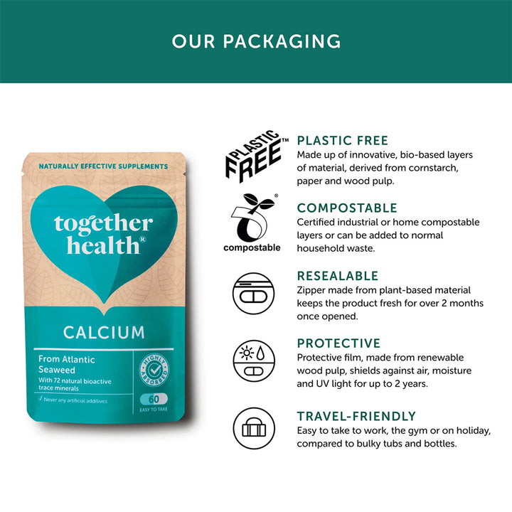 Together Health Calcium from Pure Calcified Seaweed 60 Vege Capsules