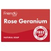 Friendly Soap - Rose Geranium Soap Bar 95g