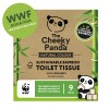 The Cheeky Panda Natural Colour Bamboo Toilet Paper 9 Rolls - Plastic Free Packaging