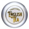 New English Teas Silver Vintage Victorian Tea Caddy With 80 English Breakfast Teabags