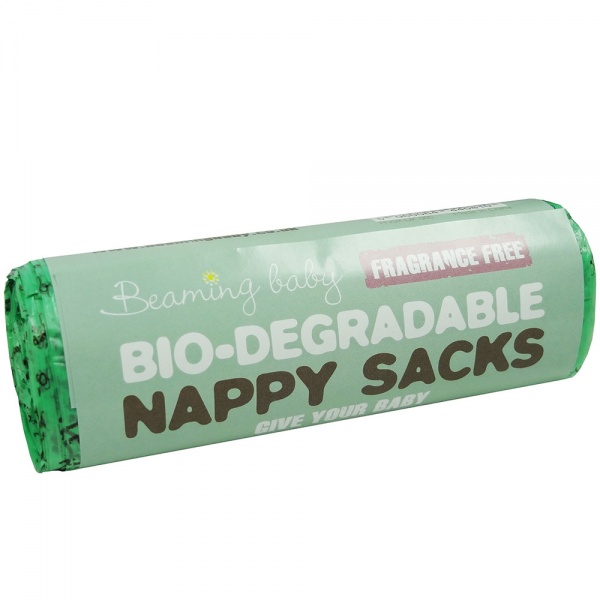 Beaming Baby Fragrance Free Nappy Sacks Roll 60 Sacks on a Roll