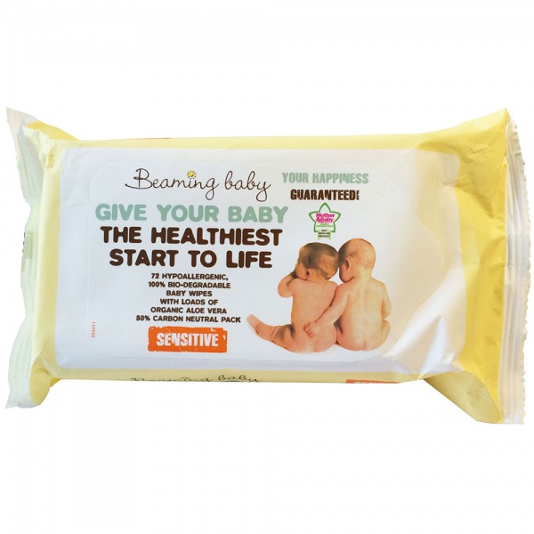 Beaming Baby Aloe Vera Baby Wipes 72 wipes