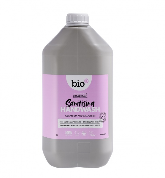 Bio-D Geranium Sanitising Hand Wash 5 Litre