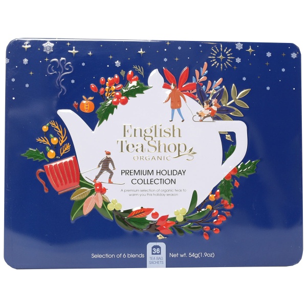 English Tea Shop Premium Holiday Collection Blue Tin 36 Teabags