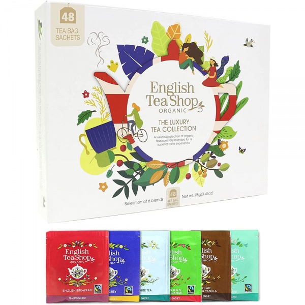 English Tea Shop Organic The Luxury Tea Collection 48 teabag sachets