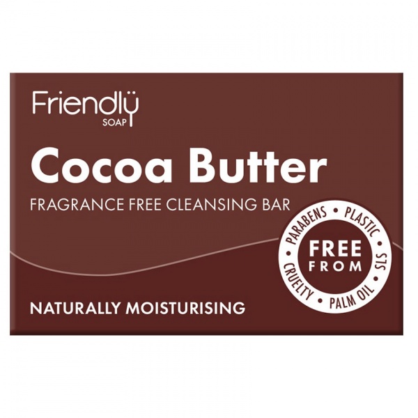 Friendly Soap Cocoa Butter Fragrance Free Soap Bar 95g