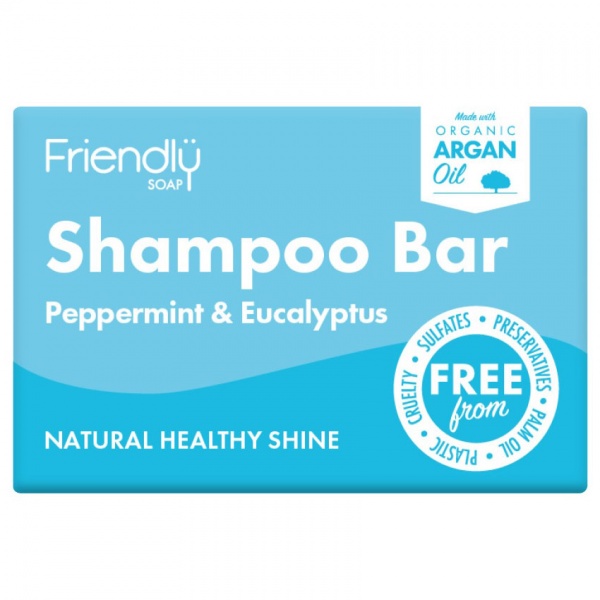 Friendly Soap - Shampoo Bar Peppermint & Eucalyptus 95g