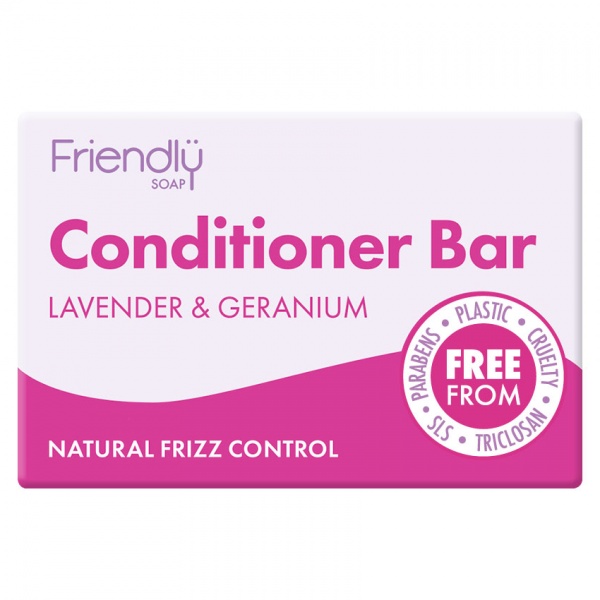 Friendly Soap Lavender & Geranium Conditioner Bar 90g