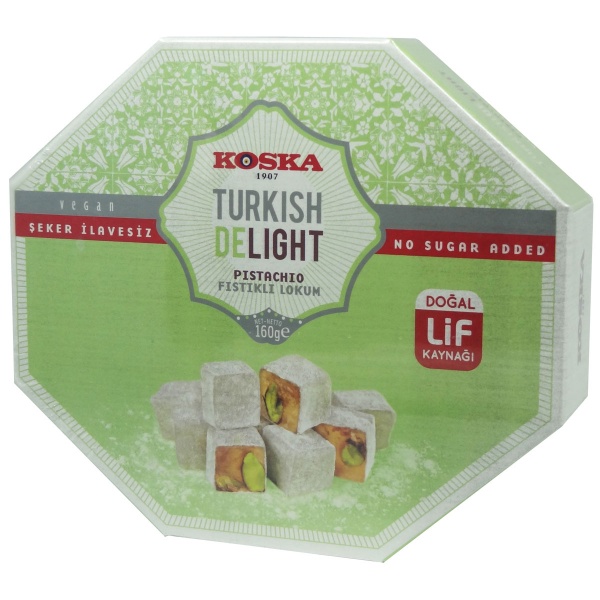 Koska Sugar Free Pistachio Turkish Delight 160g