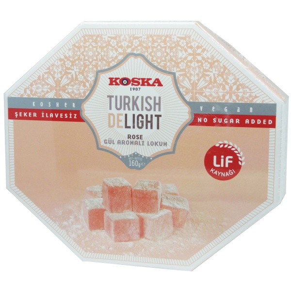 Koska Sugar Free Rose Turkish Delight 160g