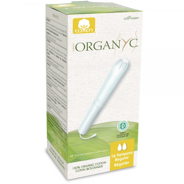 Organyc Organic Cotton Tampons With Applicator - Regular -16 Per Pack