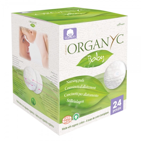 Organyc Organic Cotton Breast Pads - 24 Breast Pads Per Pack