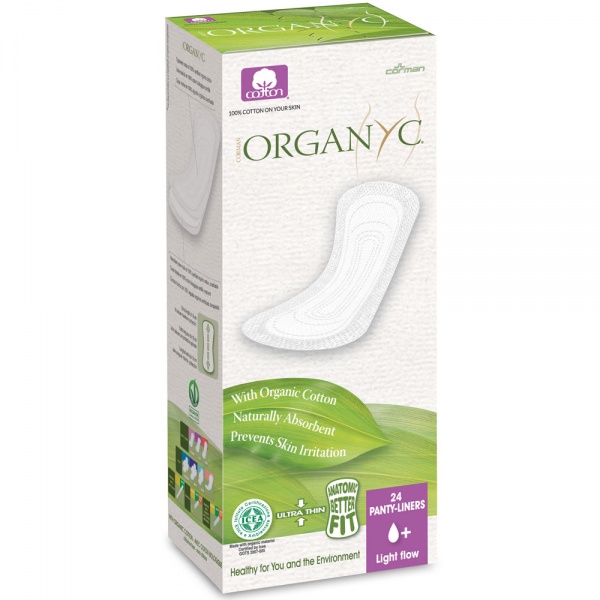 Organyc Organic Cotton Pantyliners Light Flow - Box of 24