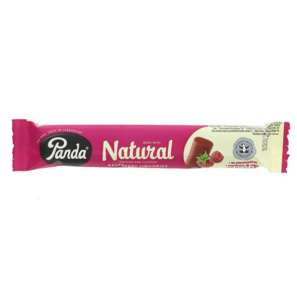 Panda Natural Raspberry Liquorice Bar 32g