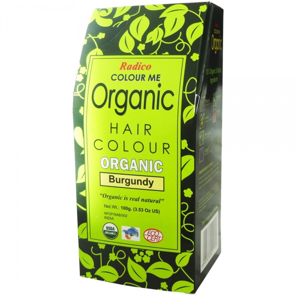 Radico Colour Me Organic Natural Hair Colour - Burgundy 100g