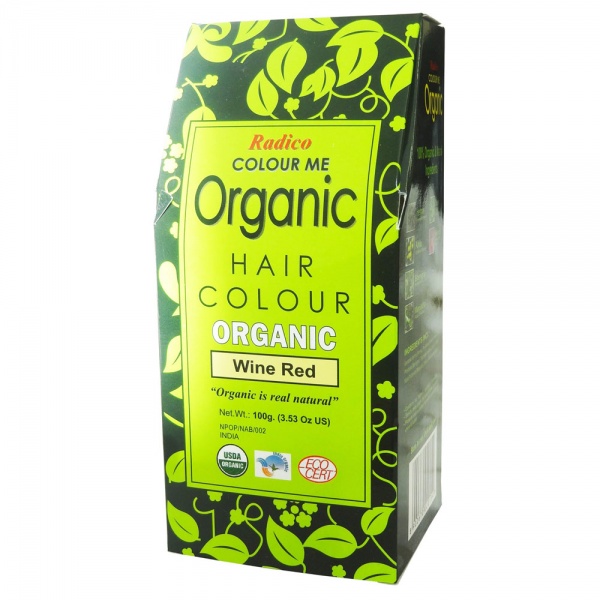 Radico Colour Me Organic Natural Hair Colour - Wine Red 100g