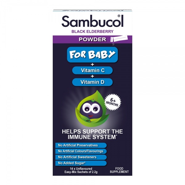 Sambucol Black Elderberry Powder for Baby 14 Sachets