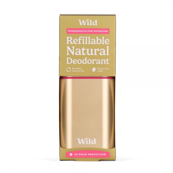Wild Refillable Natural Deodorant - Pomegranate & Pink Peppercorn 40g