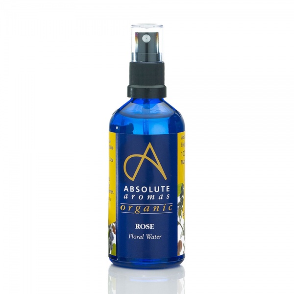 Absolute Aromas Organic Rose Floral Water 100ml/ 3.4fl oz