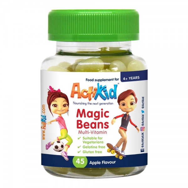 ActiKid Magic Beans Multi-Vitamin Apple Flavour Softgel 45 Beans