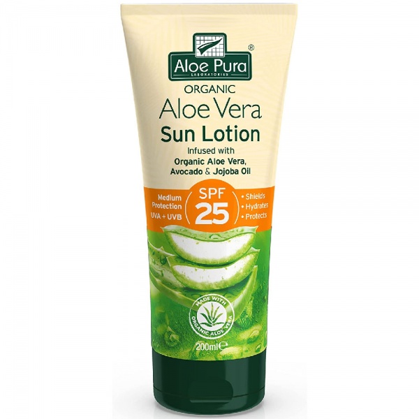 Aloe Pura Organic Aloe Vera Sun Lotion SPF25 200ml