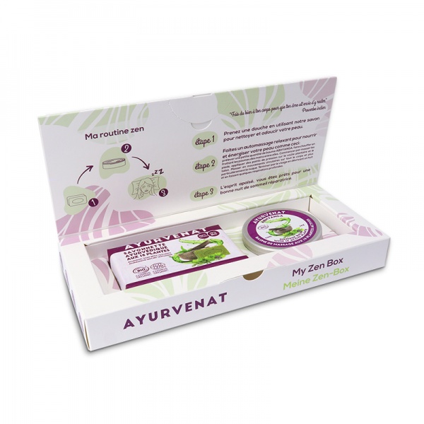 Ayurvenat My Zen Box 18 Active Plants Soap & Body Balm Gift Set
