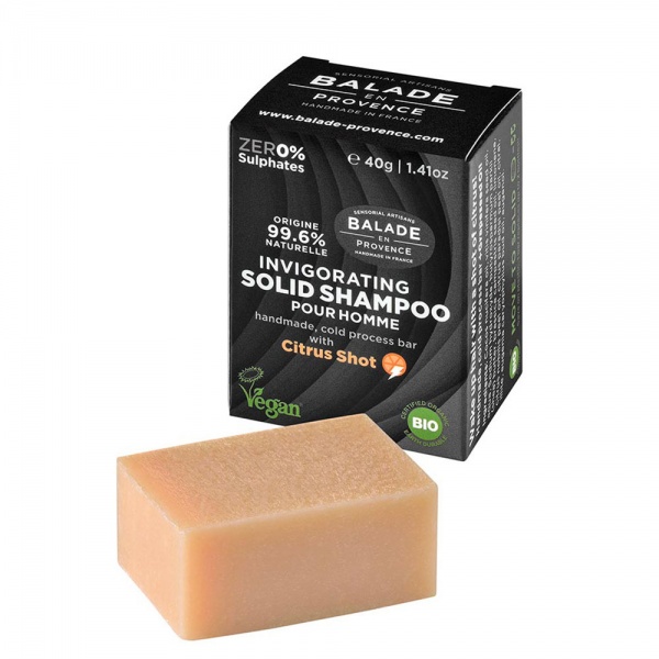 Balade En Provence Invigorating Solid Shampoo For Men 40g