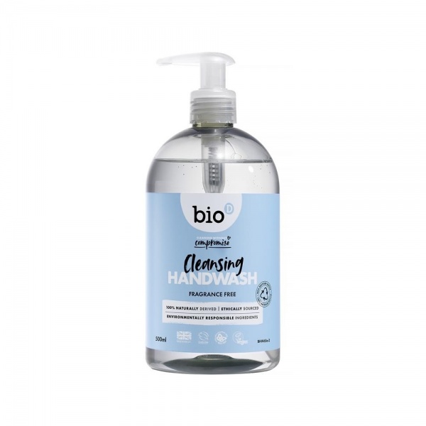 Bio-D Fragrance Free Sanitising Hand Wash 500ml