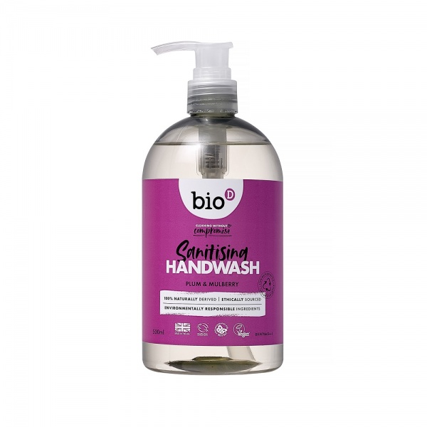 Bio-D Plum & Mulberry Sanitising Hand Wash 500ml