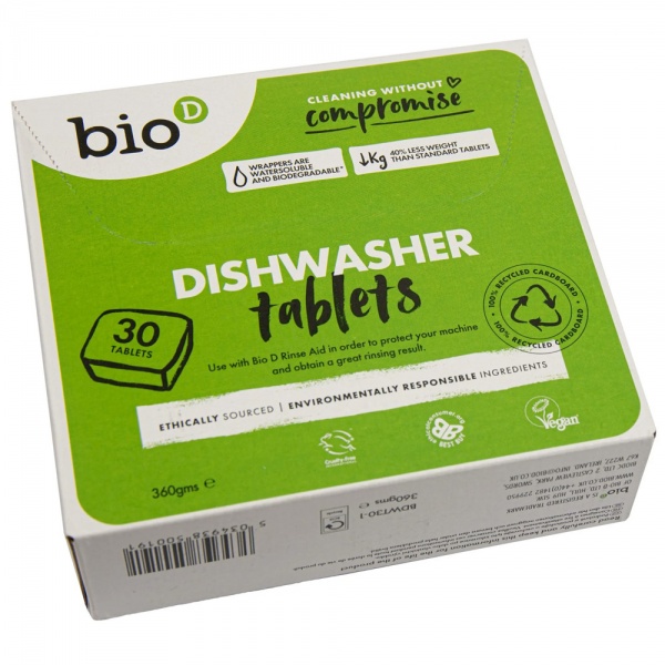 Bio-D Diswasher Tablets 30 tablets (360g)