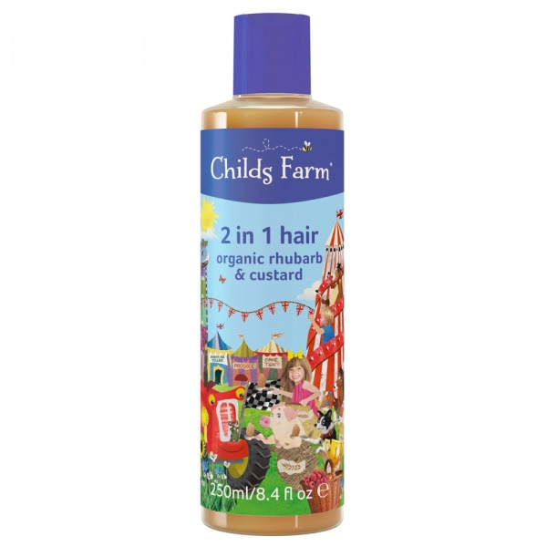 Childs Farm Organic Rhubarb and Custard 2 in 1 Shampoo and Conditioner 250ml