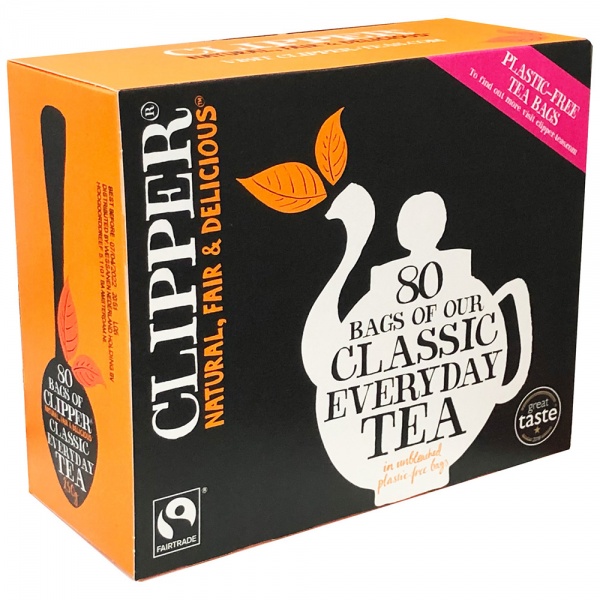 Clipper Classic Everyday Tea 80 Plastic Free Teabags