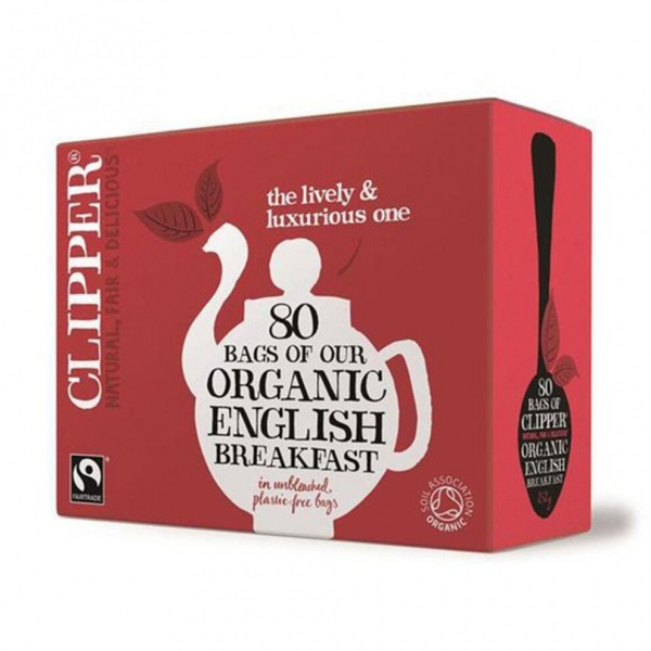 Clipper Organic English Breakfast Teabags 80 Tea Bags