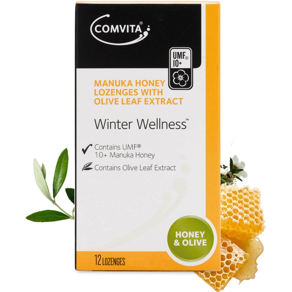 Comvita Manuka Honey and Olive Leaf Complex Lozenges 12s