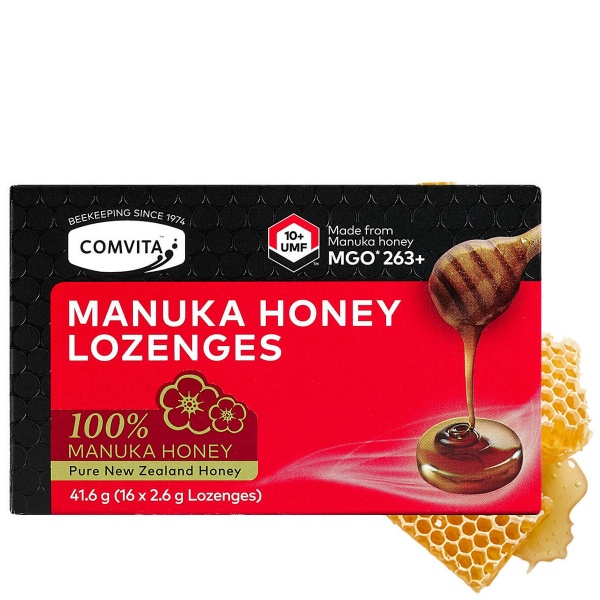 Comvita Pure Manuka Honey Lozenges 16s - 10+ UMF/ 263+ MGO