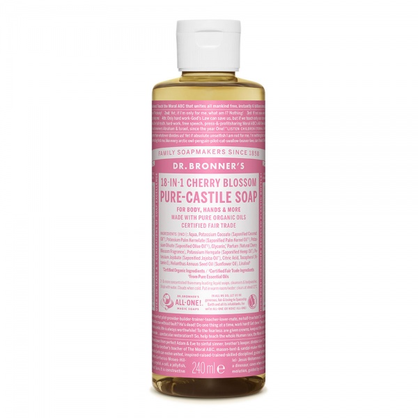 Dr Bronner's Cherry Blossom Pure Castile Soap 240ml