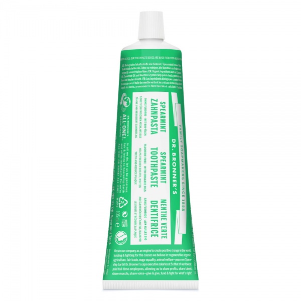 Dr Bronner's Spearmint Toothpaste 105ml