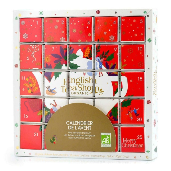 English Tea Shop Puzzle Advent Calendar Red 25 Teabags