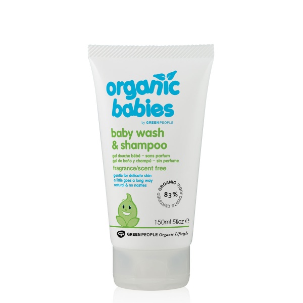 Green People Organic Babies Baby Wash & Shampoo - Scent Free 150ml