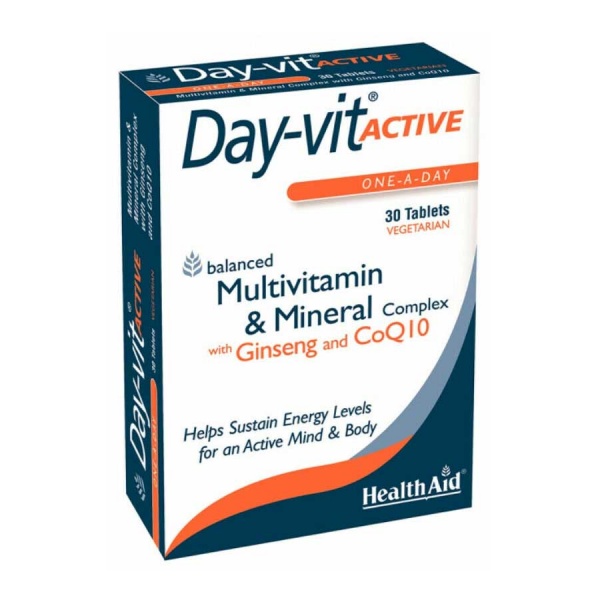 HealthAid Day-Vit Active 30 Vegetarian Tablets