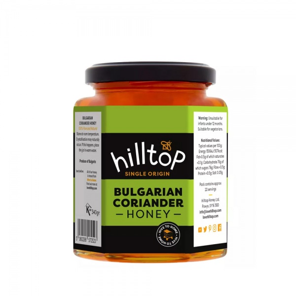 Hilltop Bulgarian Coriander Honey 340g