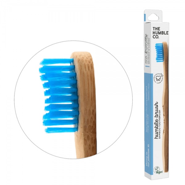 Humble Brush Adult Blue Medium Bristles Toothbrush