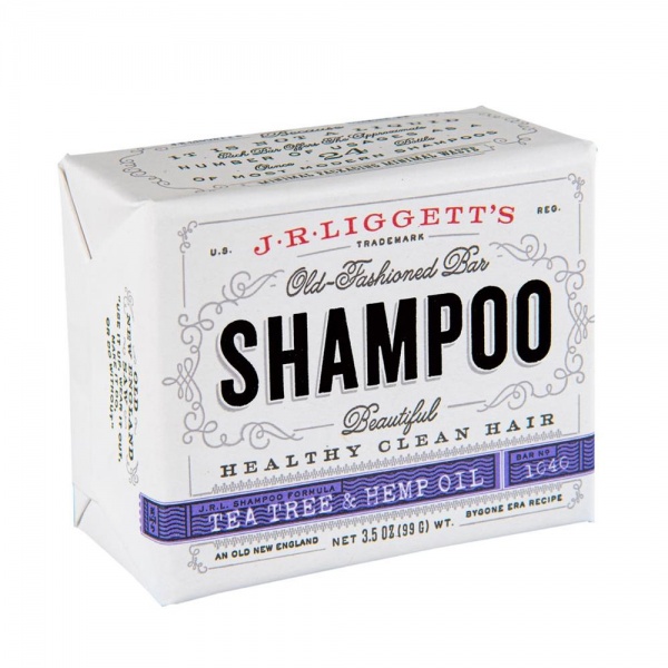 J. R. Liggett's Old Fashioned Shampoo Bar - Tea Tree & Hemp Oil 99g