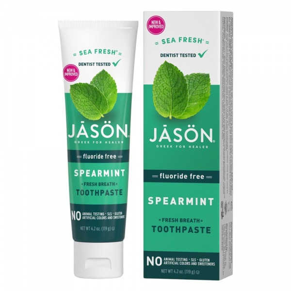 Jason Sea Fresh Spearmint Fluoride Free Toothpaste 119g