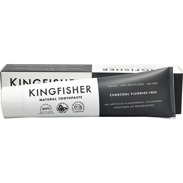 Kingfisher Charcoal Toothpaste Fluoride Free 100ml