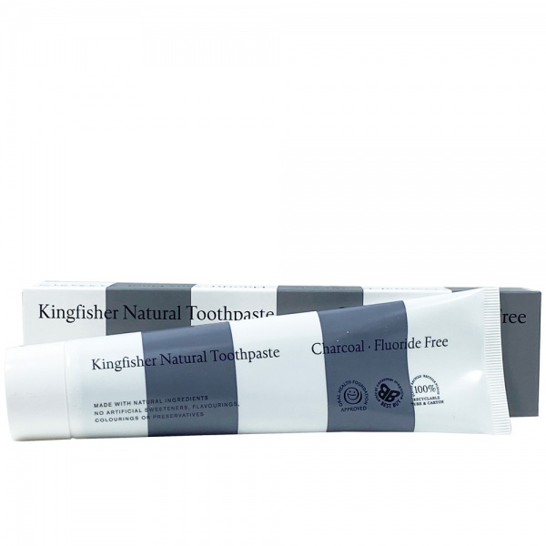 Kingfisher Charcoal Toothpaste Fluoride Free 100ml