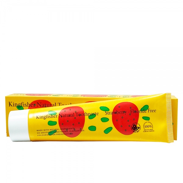 Kingfisher Children's Strawberry Toothpaste Fluoride Free 100ml