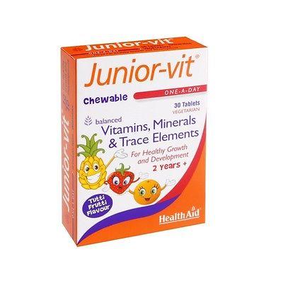 HealthAid Junior-Vit Chewable Tutti-Fruity Flavour 30 Tablets